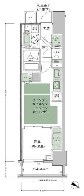 シティハウス目黒ザツインの間取り図