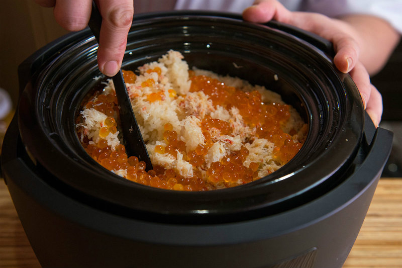 シロカ「かまどさん電気」で炊いたご飯