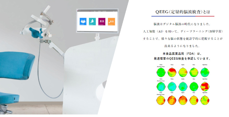 ブレインクリニック東京の定量的脳波検査(QEEG)