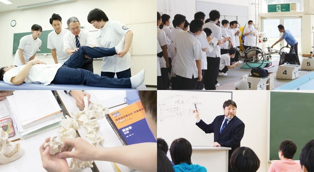 日本リハビリテーション専門学校の授業風景