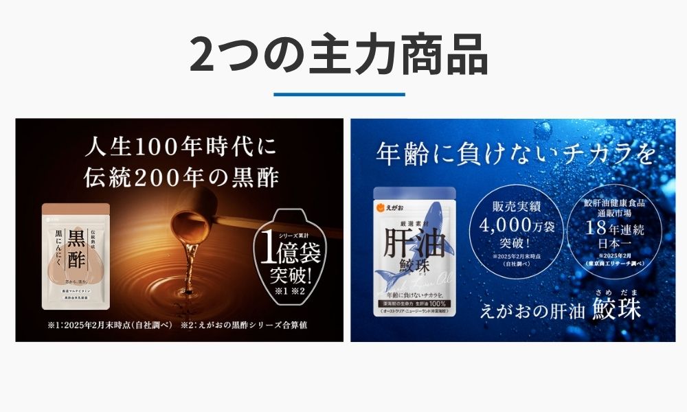 株式会社えがおの主力商品