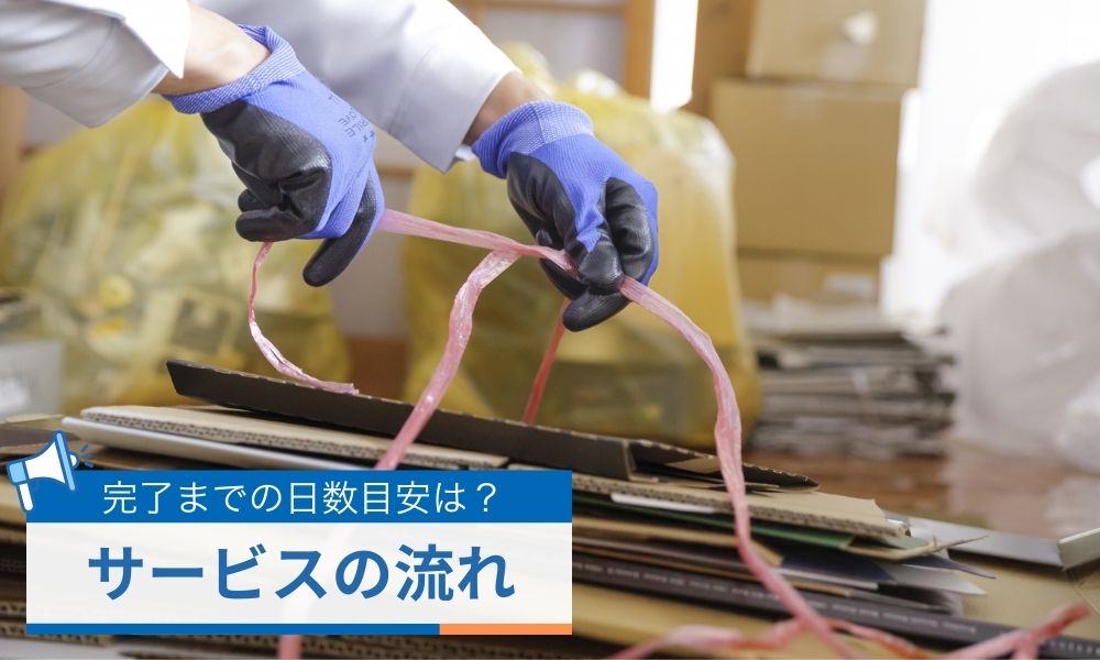 サービスの流れと完了までの日数目安